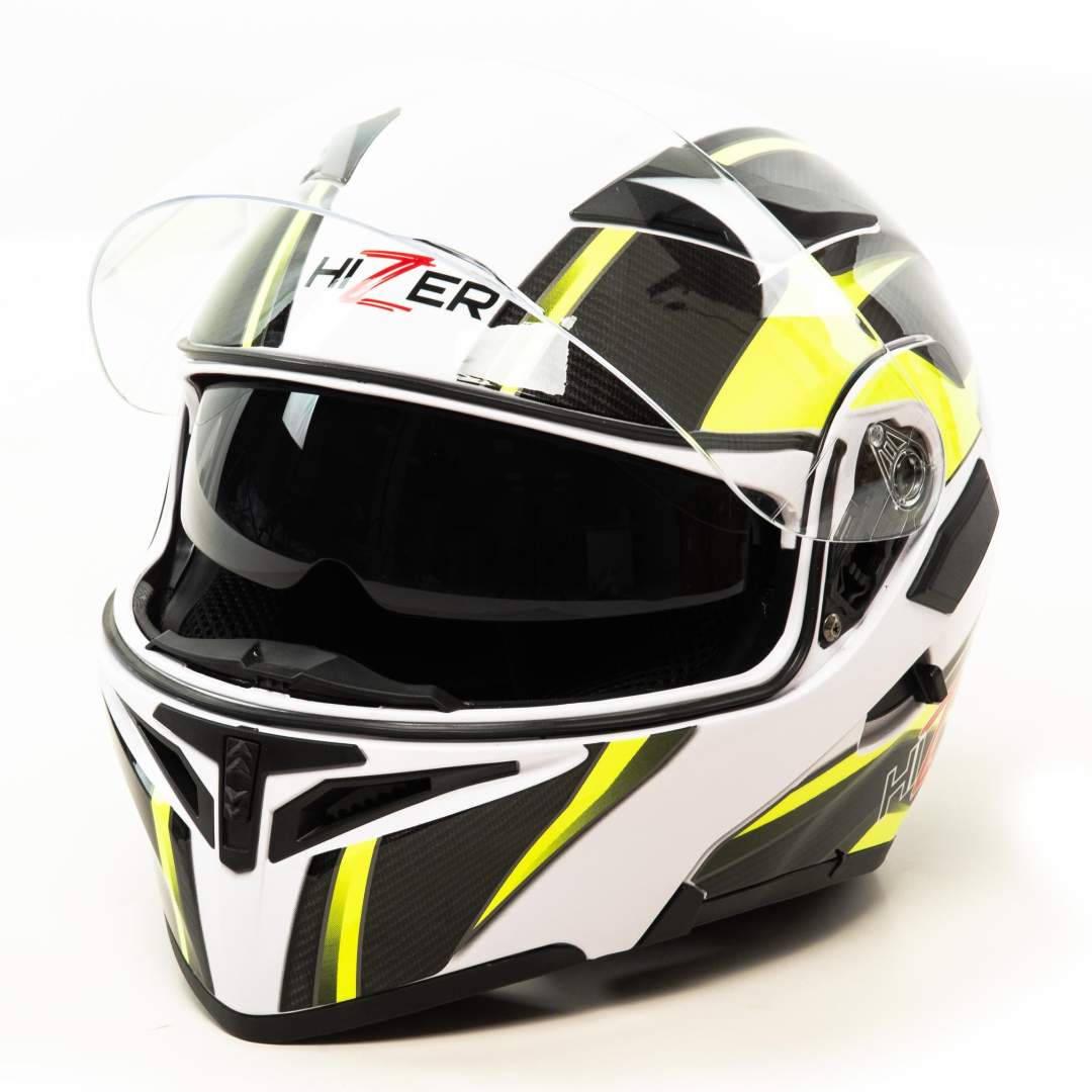 Шлем мото модуляр HIZER J5902 №2 (XL) (2 визора)